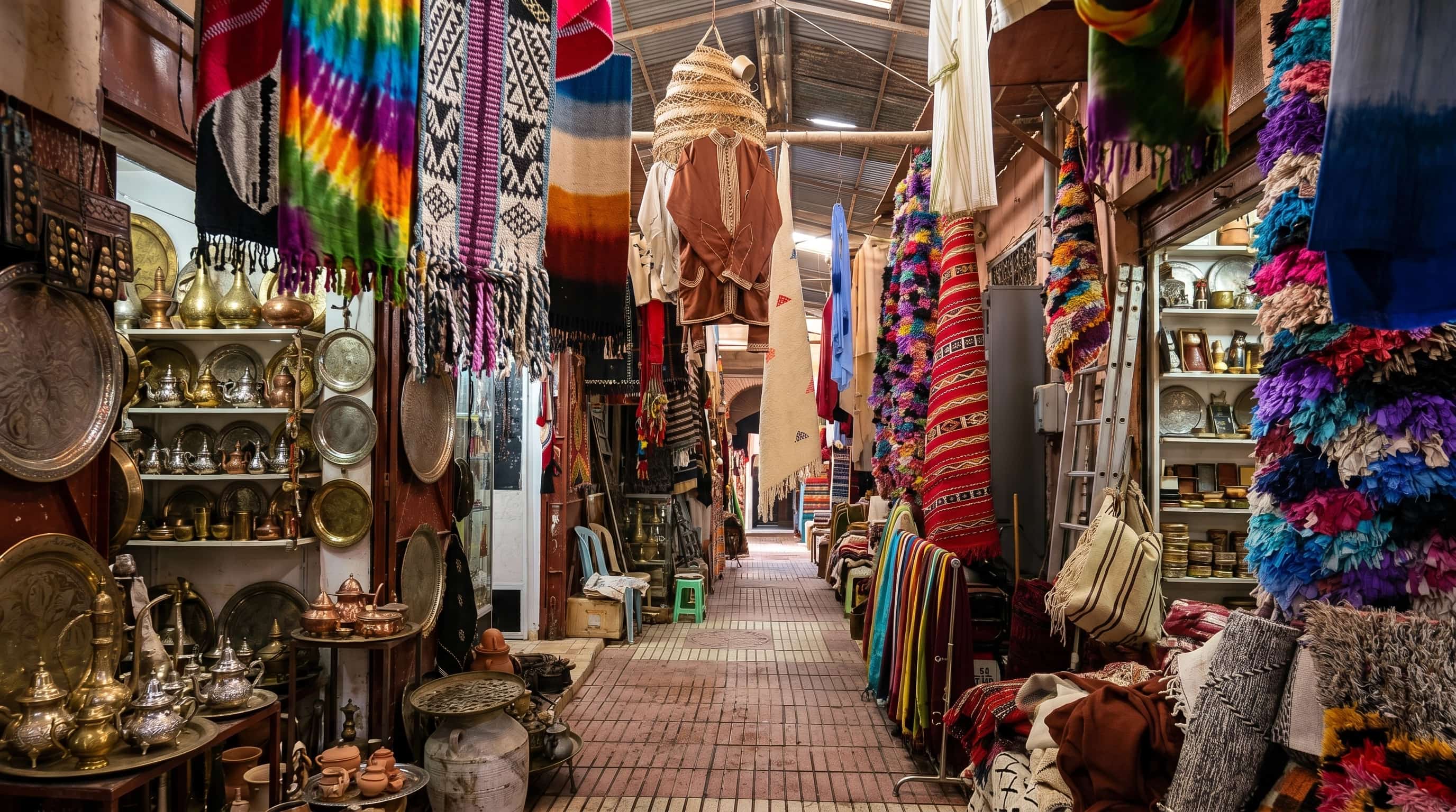 Homme en djellaba dans la médina